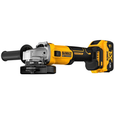 Аккумуляторная угловая шлифмашина DeWALT DCG407M2T, 2 акб 4 Ah, з/у, в кейсе TSTAK