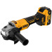 Аккумуляторная угловая шлифмашина DeWALT DCG407M2T, 2 акб 4 Ah, з/у, в кейсе TSTAK