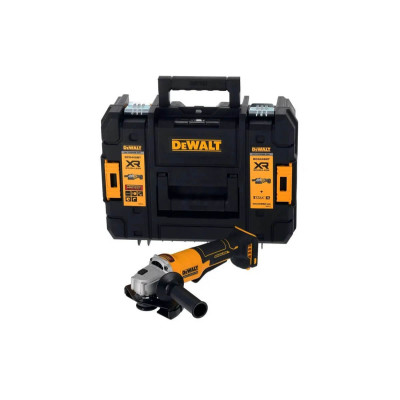 Акумуляторна кутова шліфмашина DeWALT DCG408NT, без акб і з/п, у кейсі TSTAK