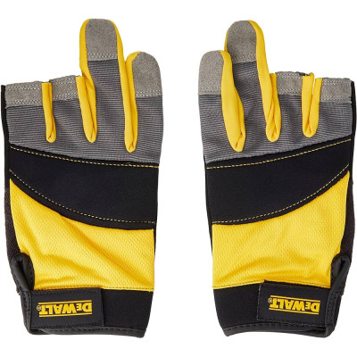 Рукавички універсальні частково відкриті, неопрен, шкіра DeWALT DPG214L