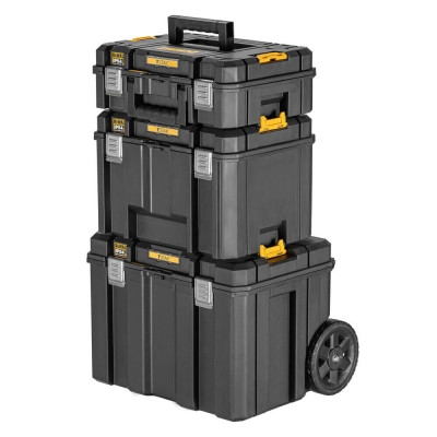 Комплект 3 ящиков TSTAK 2.0 DeWALT DWST83517-1 на колесах и с ручкой Комплект 3 ящиков TSTAK 2.0 DeWALT DWST83517-1 на колесах и с ручкой