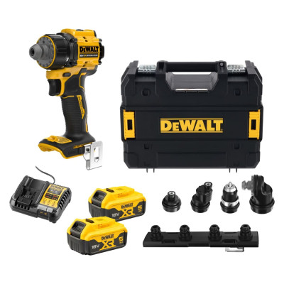 Аккумуляторная дрель-шуруповерт DeWALT DCD803P2T, 2 акб 18 V 5.0 Ah и з/у, чемодан TSTAK