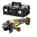 Аккумуляторная угловая шлифмашина DeWALT DCG406NT, без акб в TSTAK