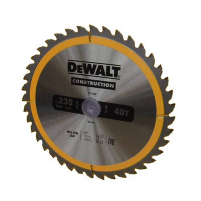 Пильный диск Construction DeWALT DT1955 235x30x1.7 мм 40 зубцов