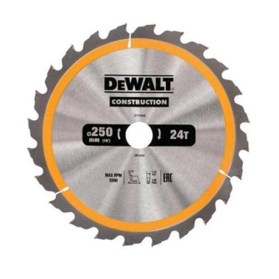 Пильный диск Construction DeWALT DT1956 250x30x2 мм 24 зубца